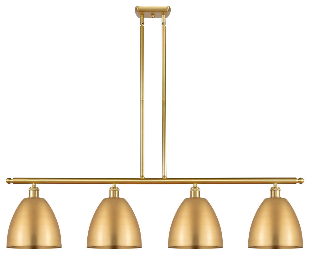 Ballston Dome Island Light, Satin Gold, Satin Gold