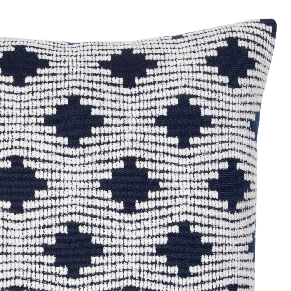 Pizzazz Indigo Lumbar Indoor/Outdoor Performance Pillow, 12"x20"