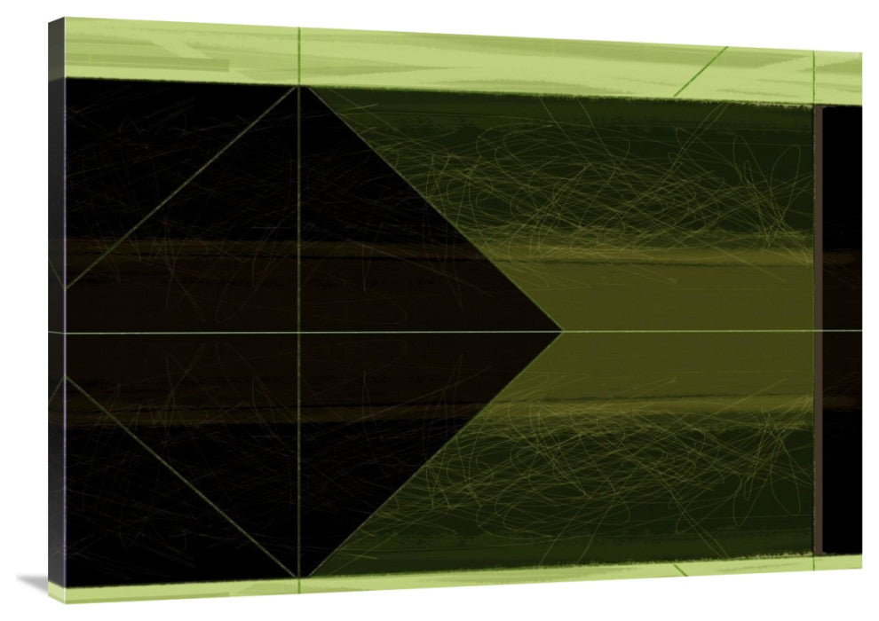 "Abstract Green Cone" Fine Art Print