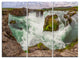 "Godafoss Waterfall Iceland Panorama" Metal Wall Art, 3 Panels, 36"x28"