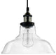 Industrial Edison 1 Light Glass Shade Ceiling Pendant Light Simplicity