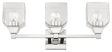 Aragon 3 Light Polished Chrome Vanity Sconce