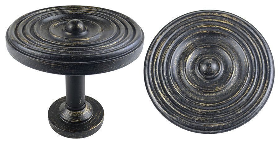 Large Swirl Drapery Medallion Holdback, Burnt Gold