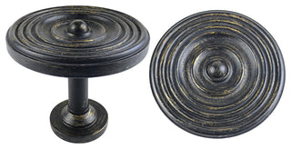 Large Swirl Drapery Medallion Holdback, Burnt Gold