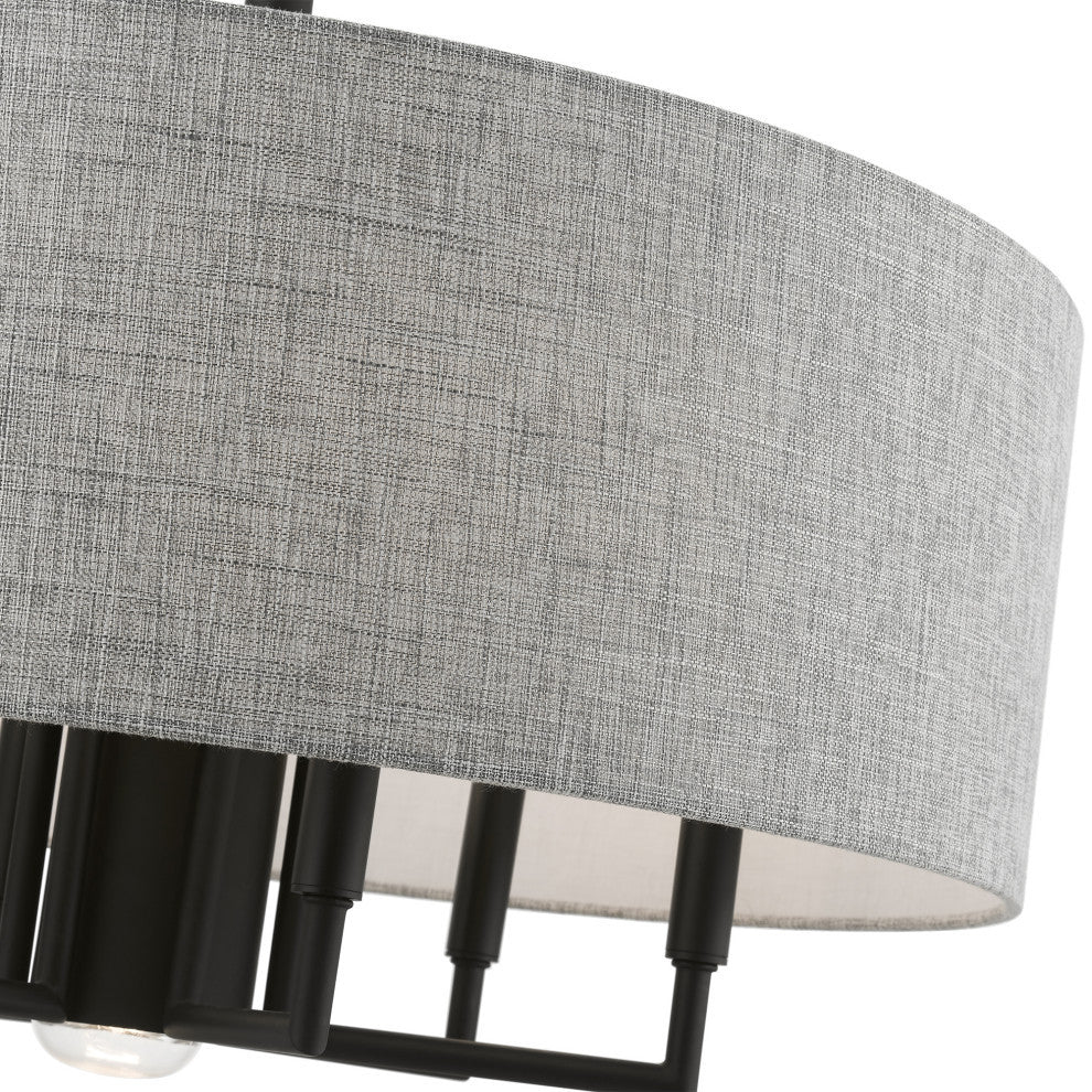 Dakota 7 Light Black Pendant Chandelier