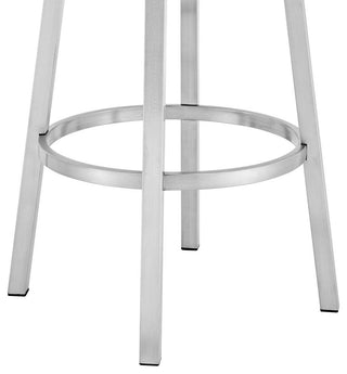 26 Counter Height Barstool in Brushed Stainless Steel Finish