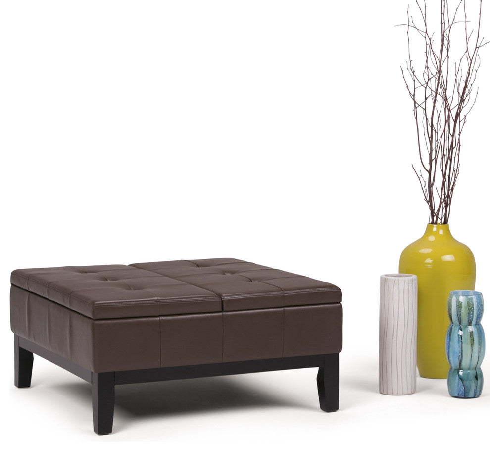 Dover Square Coffee Table Storage Ottoman