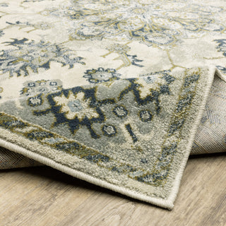 Branson Br04B Ivory/Blue 3'3"x5' Rug