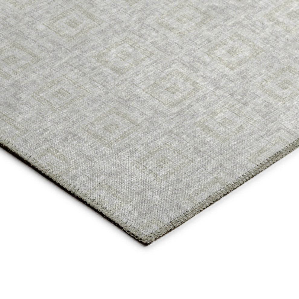Indoor/Outdoor Marlo MO1 Linen Machine Washable 10' x 10' Rug