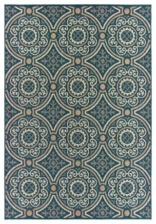 Latitude 609B3 Teal/Gray 9'10"x12'10" Rug