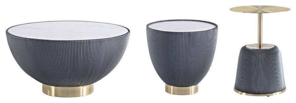 Modern Anderson Coffee Table, End Table & End Table Upholstered