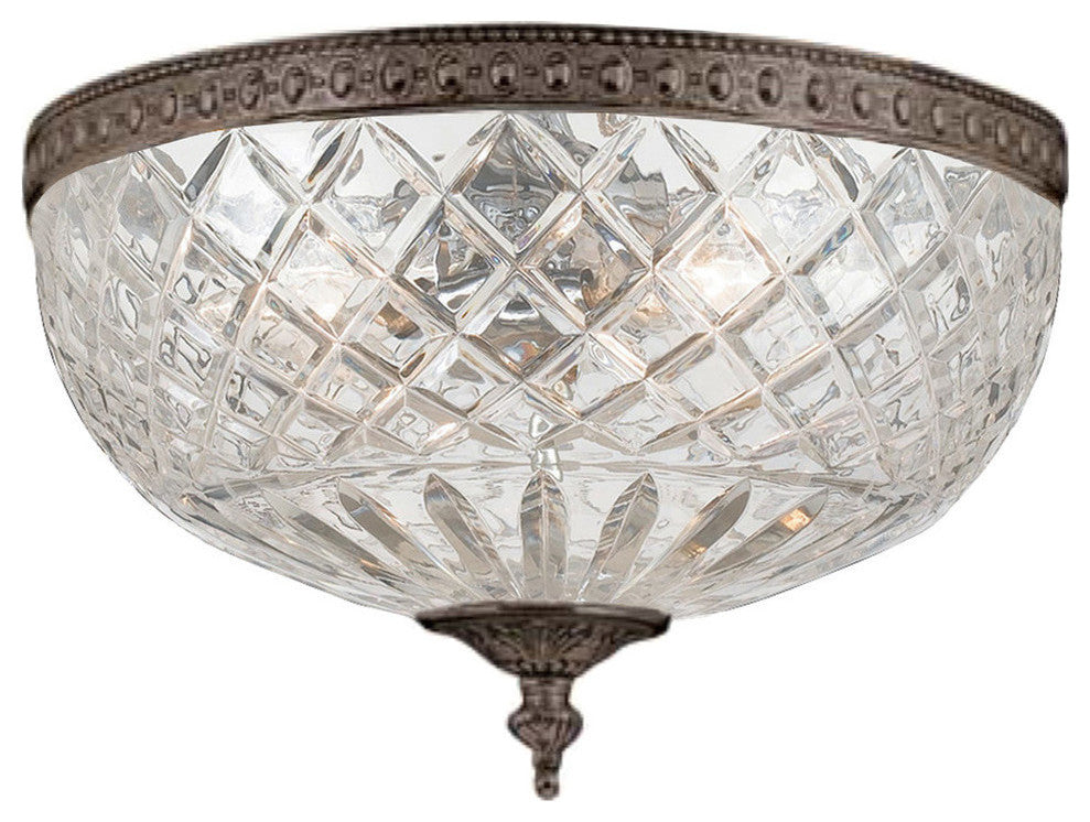 Crystorama Richmond 24% Lead Crystal Flush Mount