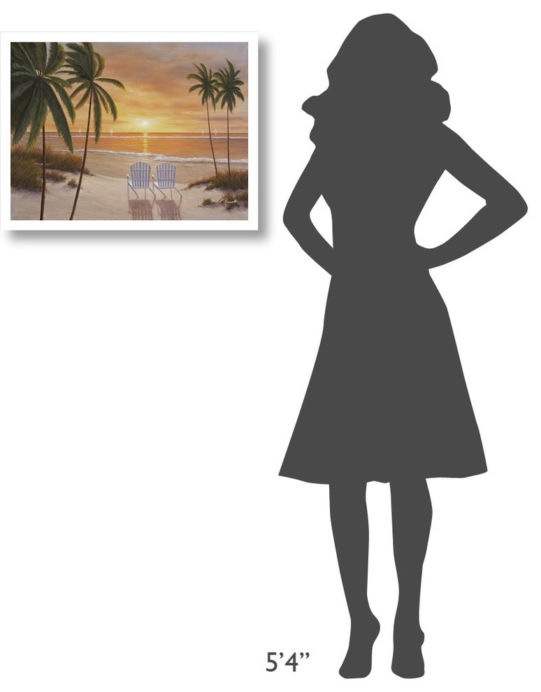 "Tropical Sun Watch" Digital Paper Print by Diane Romanello, 26"x20"