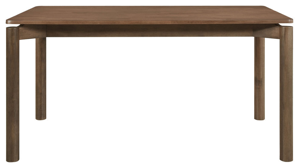 Parkridge 5-piece 59" Wood Dining Set Natural Walnut