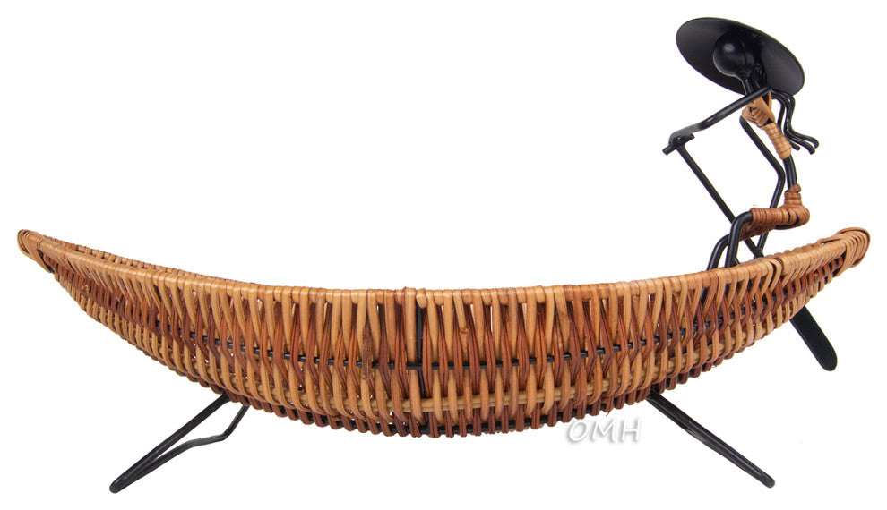 Asian Style Tranquility Boat Basket