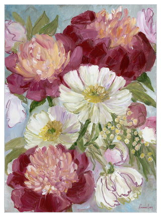 Eleanora painterly florals Art Area Rug, 7.5'x10.3'