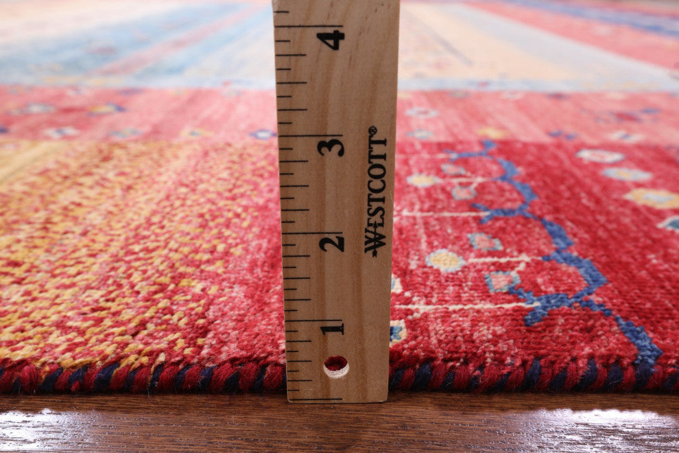 8' 2" X 9' 8" Persian Gabbeh Tribal Hand-Knotted Rug Q5257