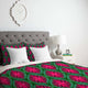 Deny Designs Wagner Campelo Ikat Leaves Duvet Cover - Lightweight