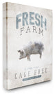 Blue Gray & White Fresh Farm Cage Free Canvas Wall Art, 24"x30"