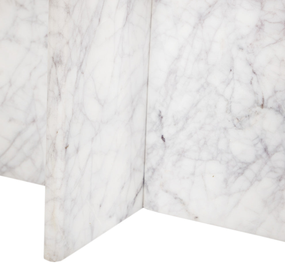 Verona End Table, White