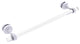 Pacific Grove 18" Shower Door Towel Bar with Groovy Accents, Matte White