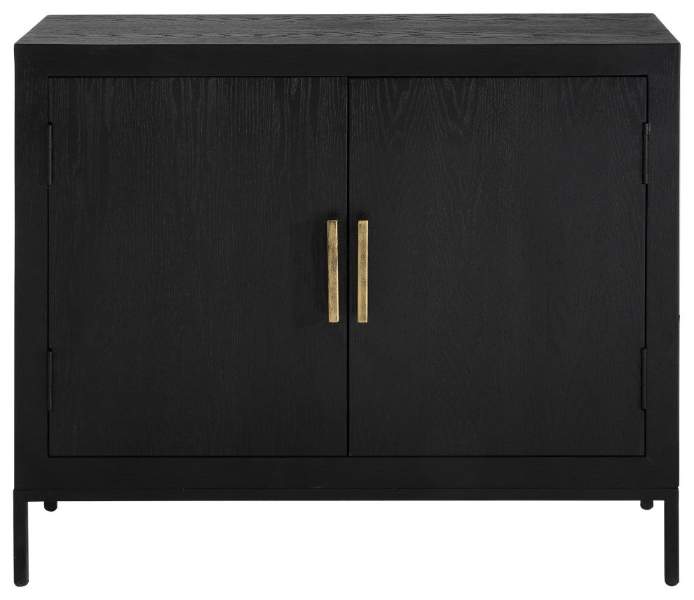 Uttermost Front Range Dark Oak 2 Door Cabinet