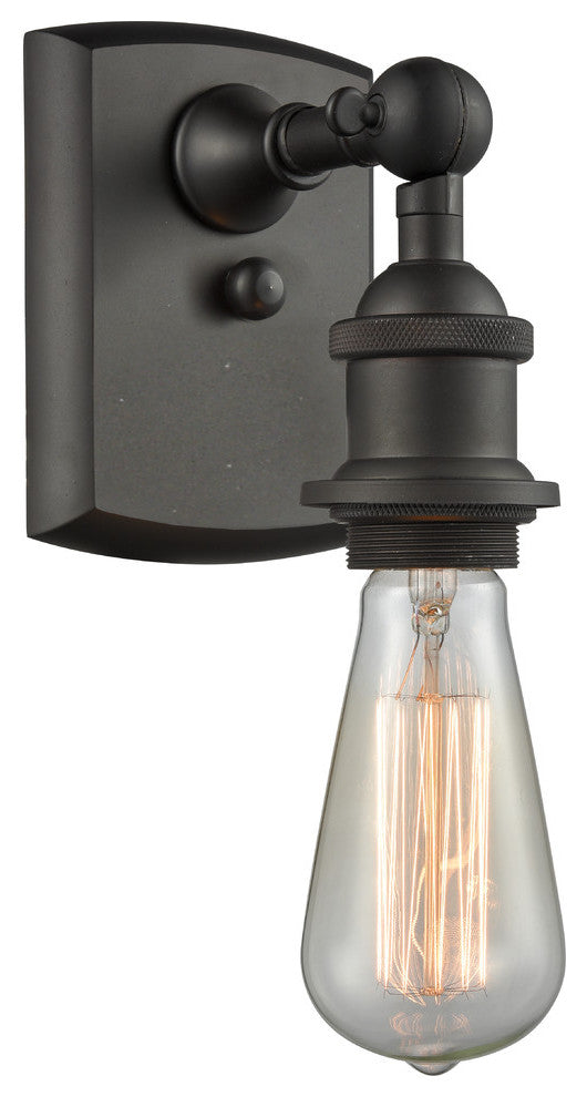 1-Light Dimmable LED Bare Bulb 4.5" Sconce, Oil Rubbed Bronze