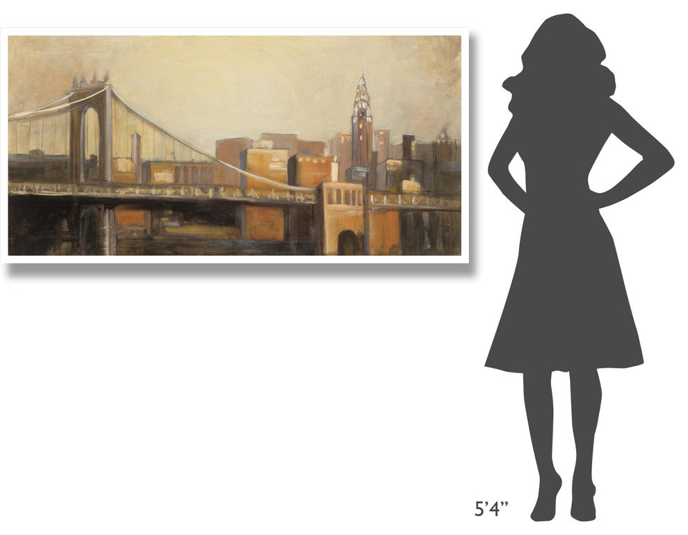 "NYC Dawn" Digital Paper Print by Julia Purinton, 62"x32"