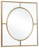 Stanford Gold Square Mirror