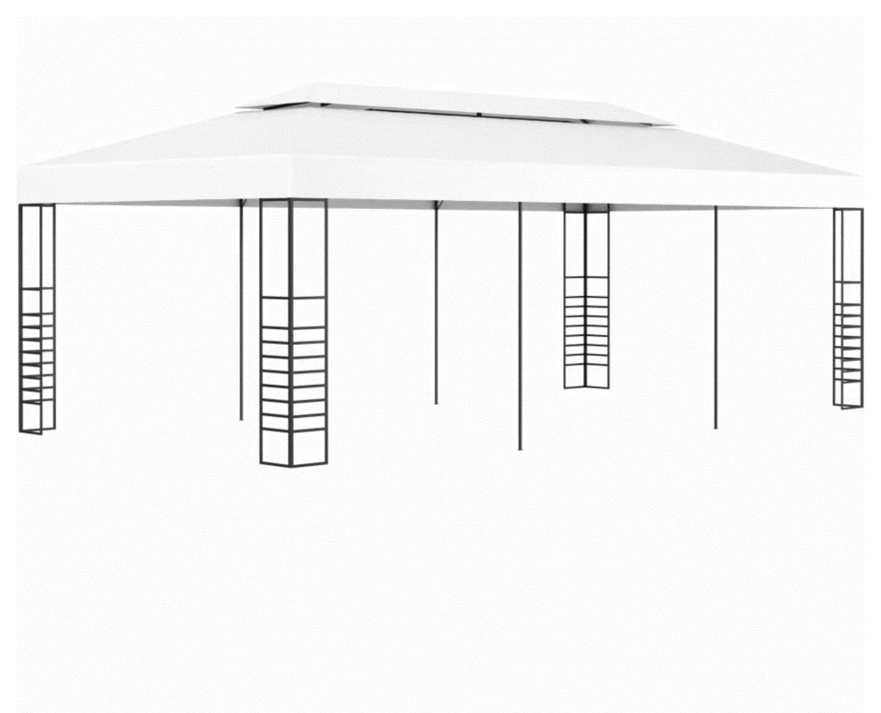 vidaXL Gazebo Marquee 236.2"x118.1" White