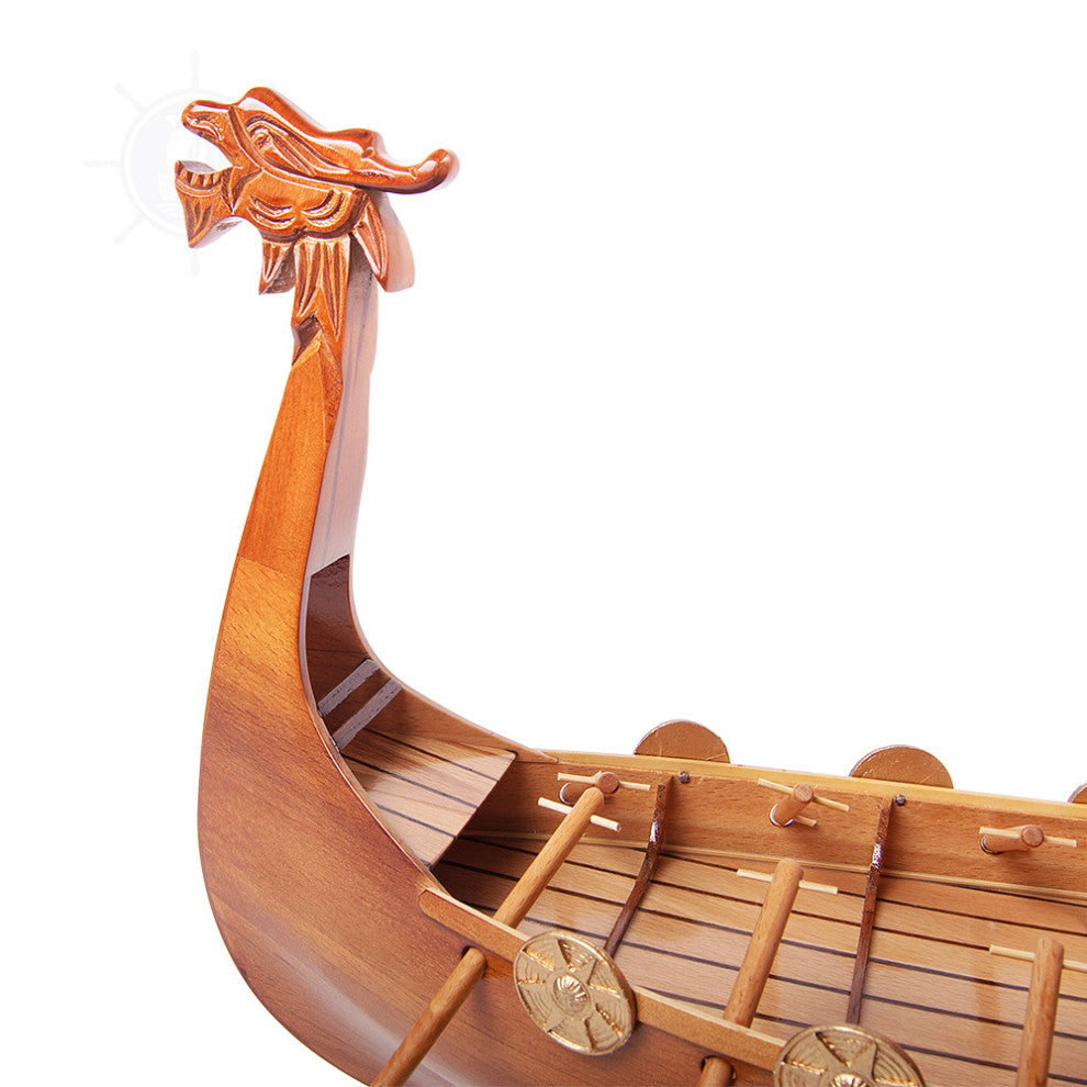Drakkar Viking Wooden Handcrafted boat model