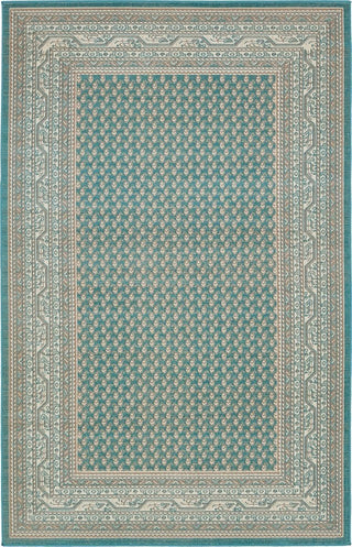 Unique Loom Teal Allover Williamsburg 5'x8' Area Rug