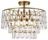 Murphy 18" Flush Mount, Brass