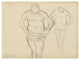 "Copies of Cezanne's Bathers" Digital Paper Print by Edgar Degas, 26"x20"