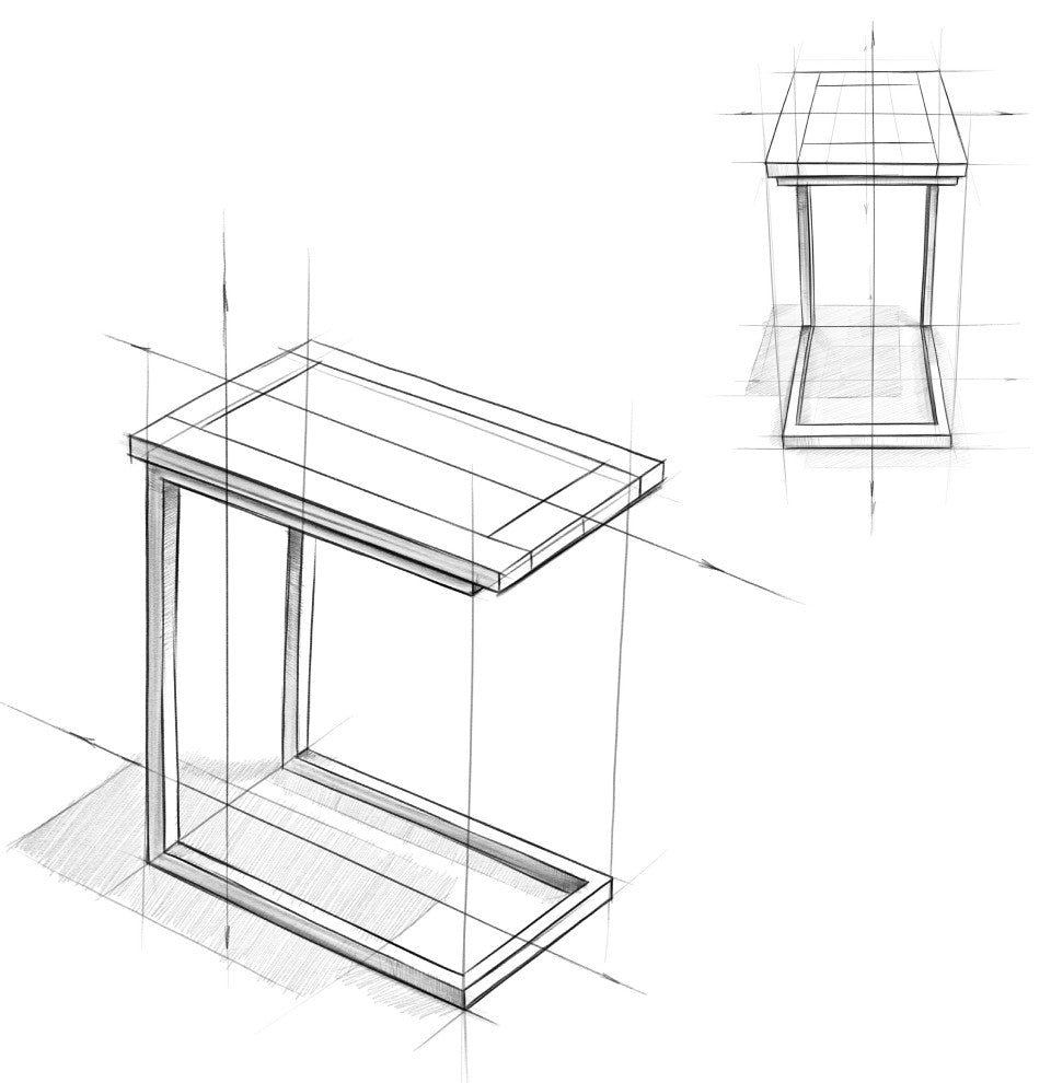 Skyler Wide C Side Table