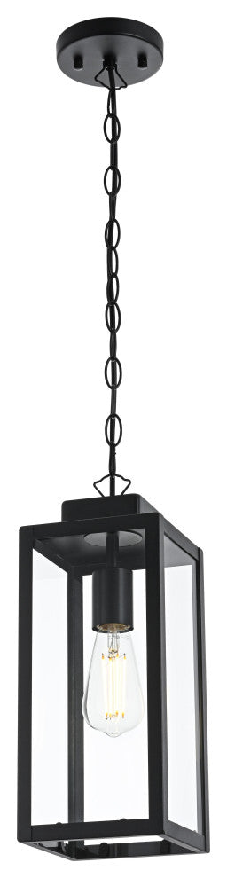 Home Living 6" Outdoor Pendant, Black
