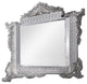 Benzara BM275517 Wall Mirror, Oversized Ornate Carved, Antique Gray