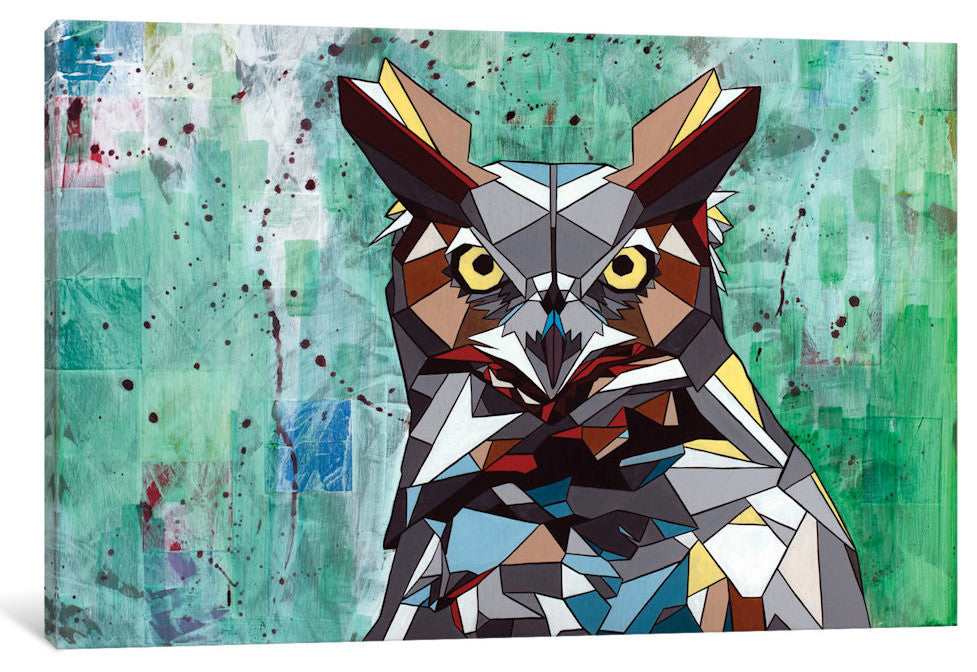 "Owl" by DAAS, Canvas Print, 26"x18"