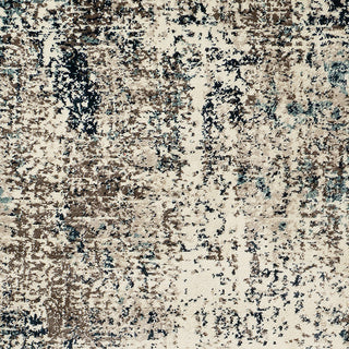Athinai Benson Blue Abstract Area Rug, 5'1"x7'6"