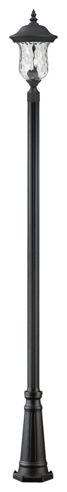 Armstrong 2-Light Outdoor Post Mounted Fixture Light In Black