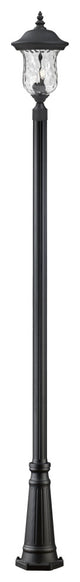 Armstrong 2-Light Outdoor Post Mounted Fixture Light In Black