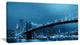 "Manhattan Downtown Urban View" Canvas Print32"x16"