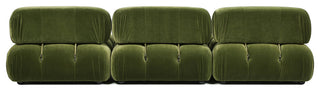 Marcel 109.5" Modular Sofa, Olive Green Performance Velvet