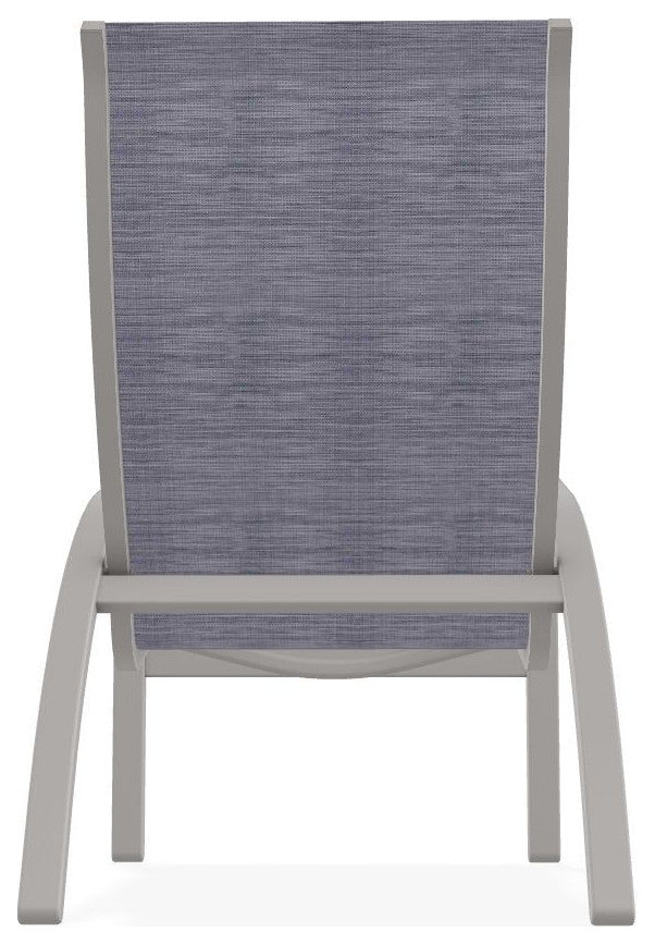 Kendall Sling Stackable Outdoor Lounge Chair, Brooks/Warm Gray