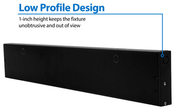 NUC-5 Series Selectable LED Under Cabinet Light, Black, 21.5