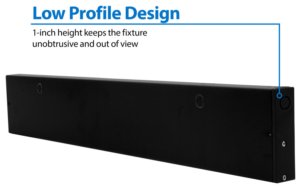 NUC-5 Series Selectable LED Under Cabinet Light, Black, 21.5