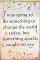 Paisley Mini Canvas, Something Sparkly Caught My Eye