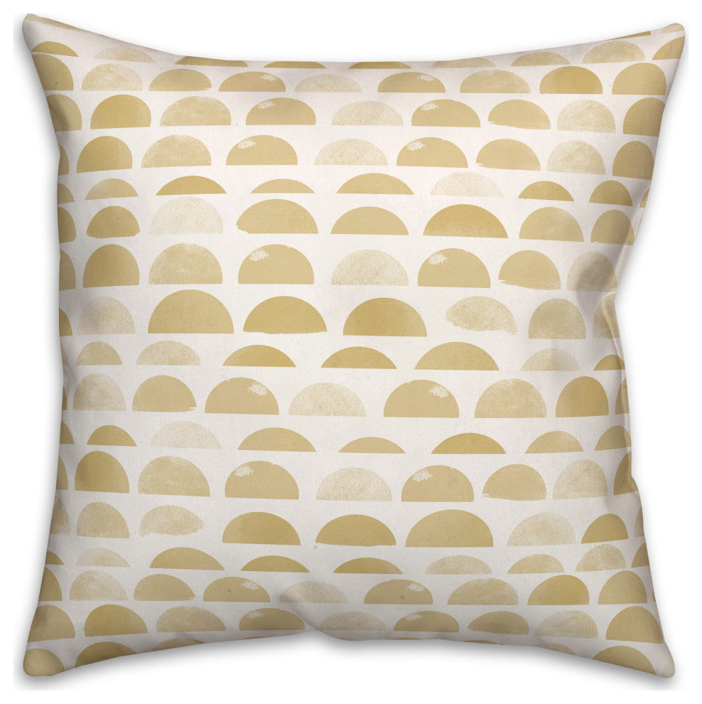 Half Circles 5 16x16 Indoor / Outdoor Pillow