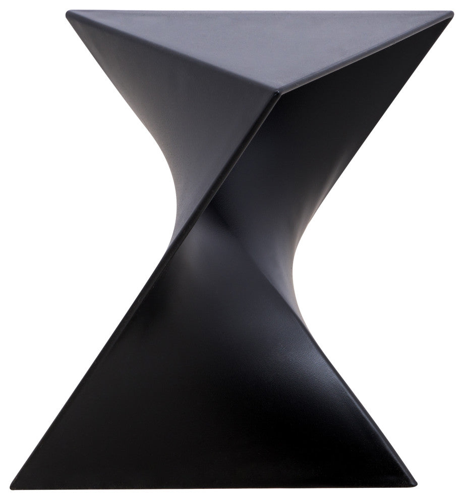 Leisuremod Randolph Modern Triangle Accent Side End Table, Black, Singles