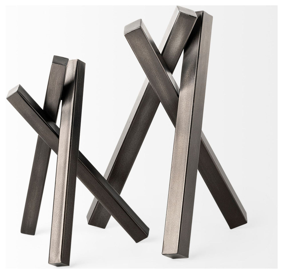 Bastian, Small Black Metal Abstract Object